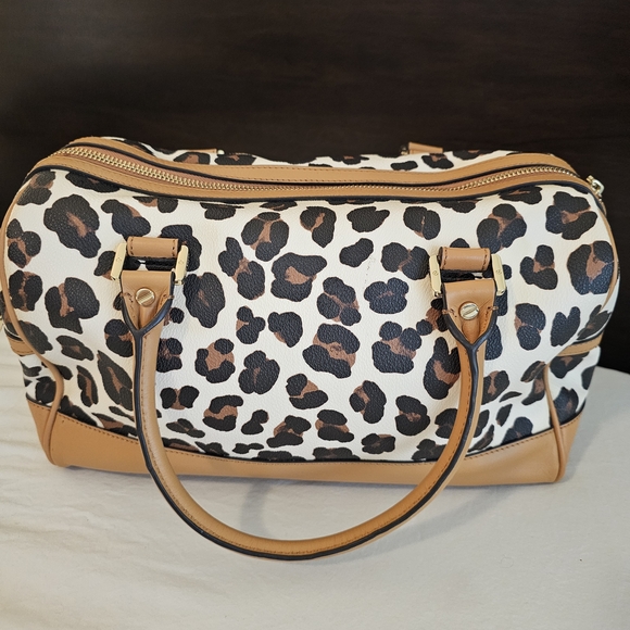 Tory Burch Leopard Print Bag in Tan and Black - Picture 3 of 14